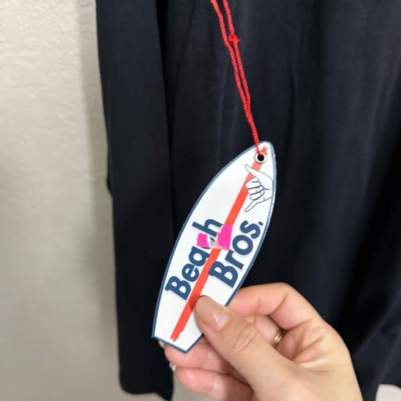 NWT BEACH BROS Long Sleeve men sz XXL tee shirt black - Picture 3 of 8